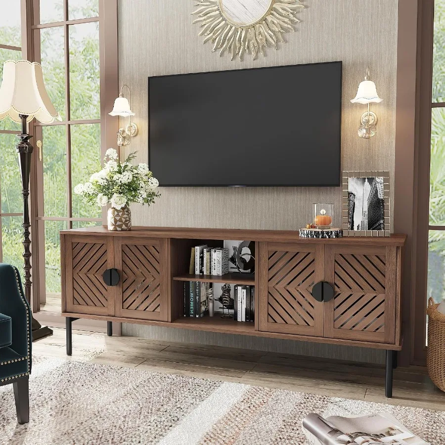 Storage - 63 TV Stand for Living Room,