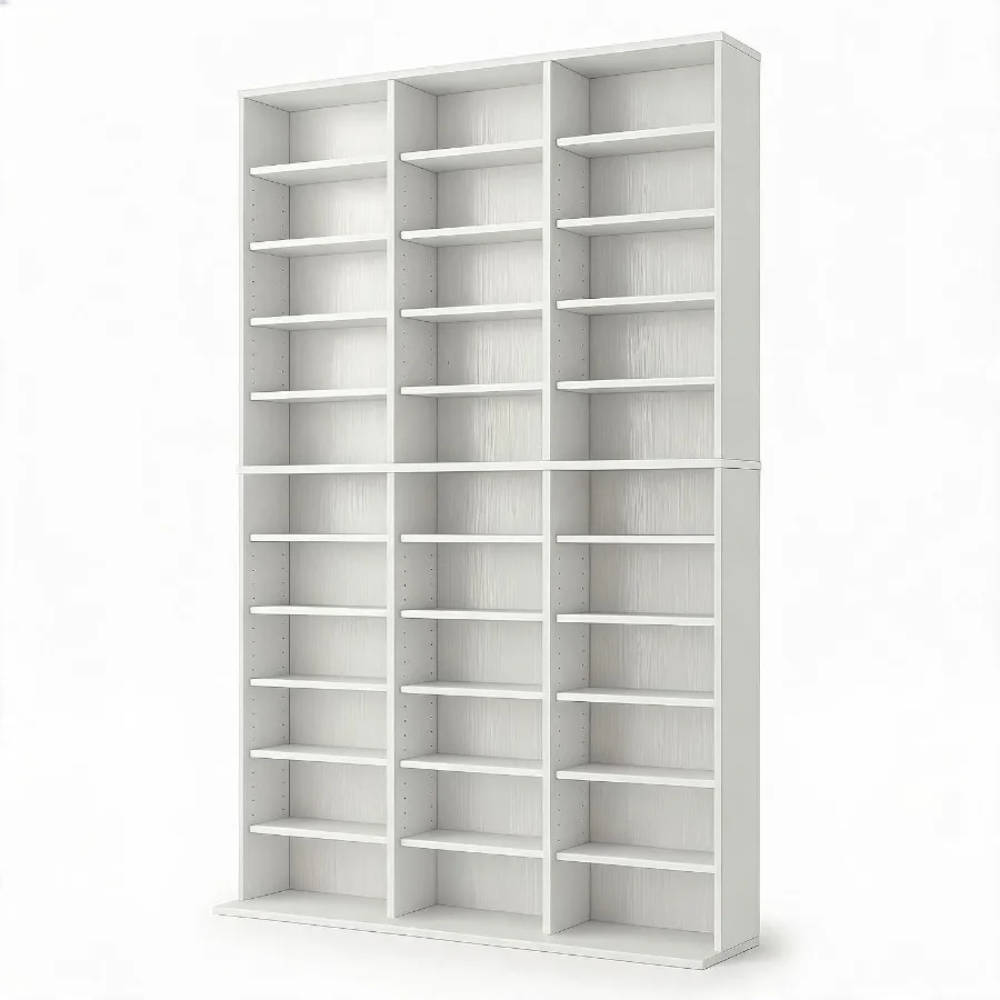 Storage - Tall Media Storage Cabinet Tower Bookcase