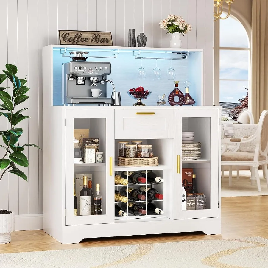 Storage - Coffee Bar Cabinet with RGB LED