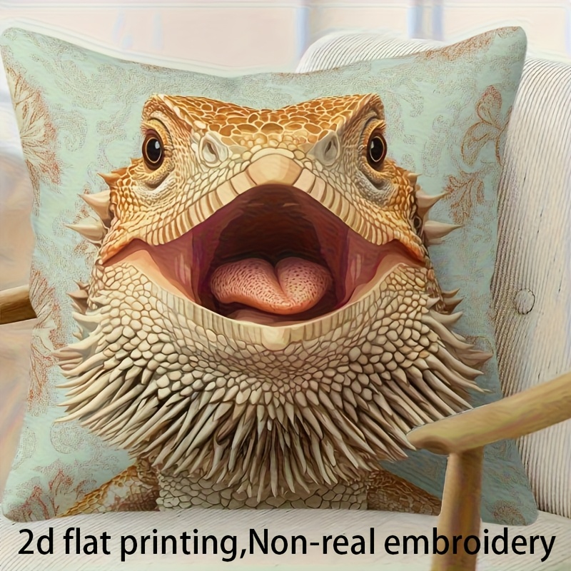Sofas - Double Sided Realistic Lizard Face Pattern