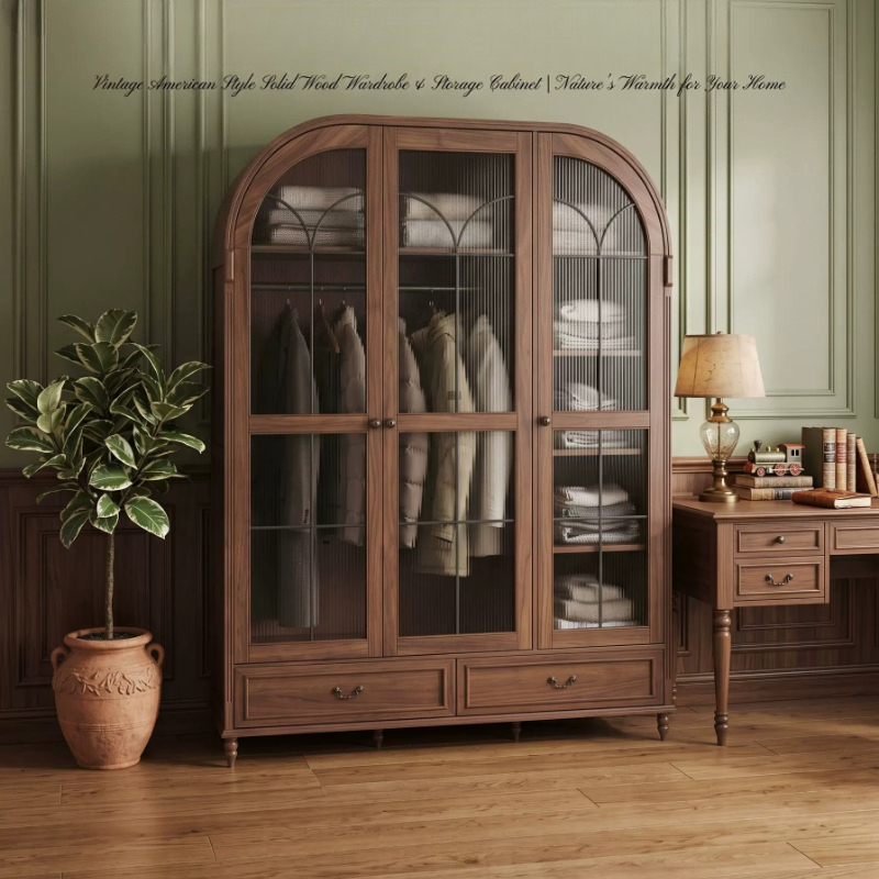 Bedroom Furniture - Large Glass Adults Wardrobes Customized Luxury