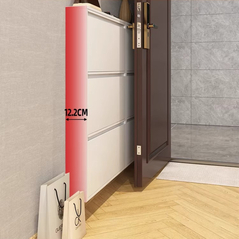 Modern Slim Shoe Cabinet, Larg - Shoe Rack Cabinet Narrow Entryway recension och pris