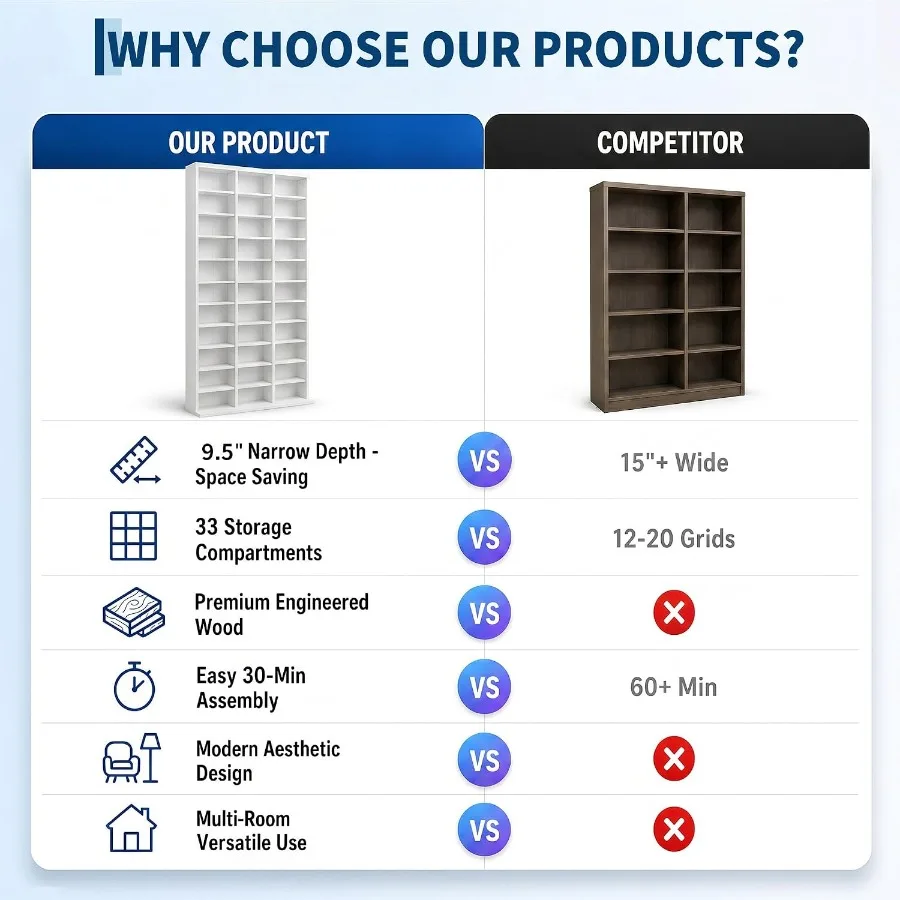 Tall Media Storage Cabinet Tow - Storage recension och pris