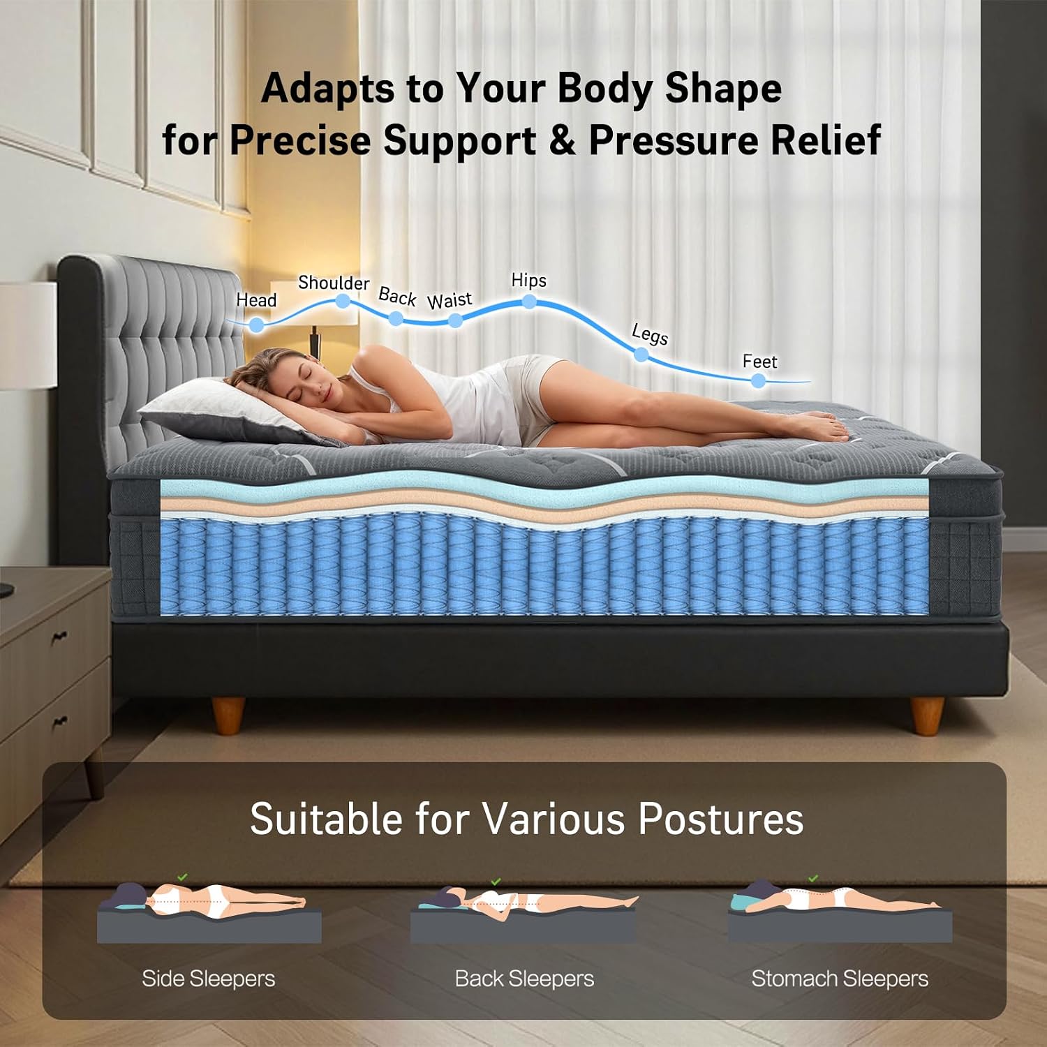 Queen Mattress, 10 Inch Queen  - Memory Foam Mattress In A Box Queen recension och pris